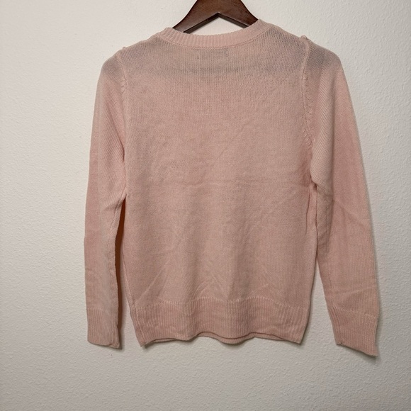 Ontwelfth blush pink boho Fringe long sleeve sweater NWT size S - Picture 7 of 11